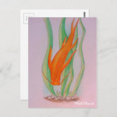 Hand Drawn Koi Carp Postkarte (Vorne/Hinten)