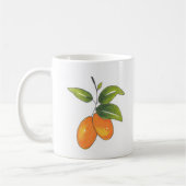 Hand Drawn Kumquats Kaffeetasse (Links)