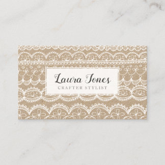 Hand Drawn Lace Crafters Bloggers Publicity Terminkarte