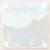 Hand Drawn Lake District Italien Landschaft Sketch Glasuntersetzer (Rückseite)