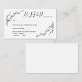 Hand Drawn Laurel UAwg Begleitkarte (Vorne/Hinten)