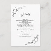 Hand Drawn Laurel Wreath Begleitkarte (Vorderseite)