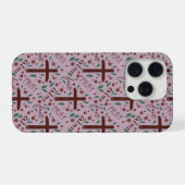 Hand-drawn Lenten Cross and Roses IPhone Case Hülle (Rückseite (Horizontal))