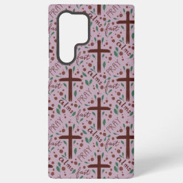 Hand-drawn Lenten Cross and Roses Samsung Case Galaxy Hülle