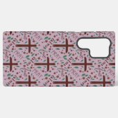 Hand-drawn Lenten Cross and Roses Samsung Case Galaxy Hülle (Rückseite (Horizontal))