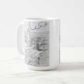 Hand drawn light House on mug Kaffeetasse (Vorderseite Links)
