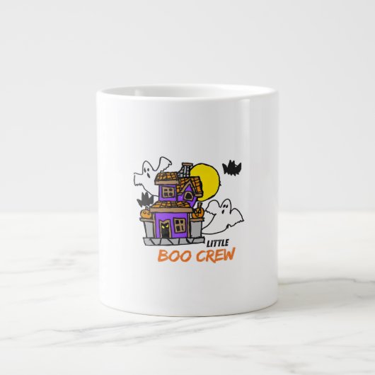 Hand Drawn Little Boo Crew Halloween Jumbo-Tasse (Vorderseite)