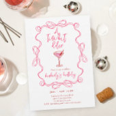 Hand drawn Martini A Tiny Bit Older Birthday Party Einladung