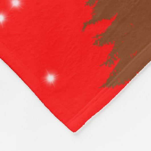 Hand-Drawn Merry Christmas Fleecedecke (Ecke)