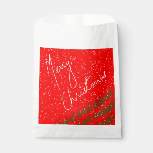 Hand-Drawn Merry Christmas Geschenktütchen (Vorderseite)