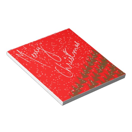 Hand-Drawn Merry Christmas Notizblock (angewinkelt)