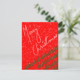 Hand-Drawn Merry Christmas Postkarte