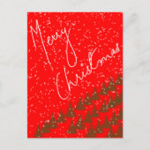 Hand-Drawn Merry Christmas Postkarte (Vorderseite)