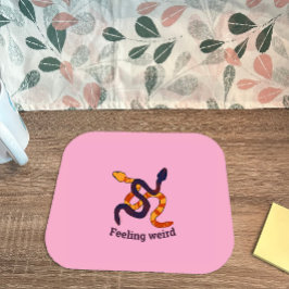 Hand drawn multicoloured funny snakes design mousepad