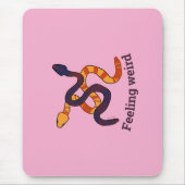 Hand drawn multicoloured funny snakes design mousepad (Vorne)
