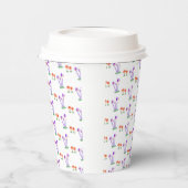 Hand-Drawn Mushroom Paper Cups Pappbecher (Links)