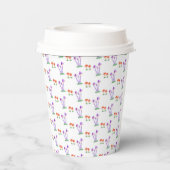Hand-Drawn Mushroom Paper Cups Pappbecher (Rückseite)