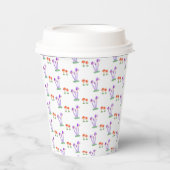 Hand-Drawn Mushroom Paper Cups Pappbecher (Vorderseite)