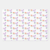 Hand-Drawn Mushroom Wrapping Paper  Geschenkpapier Set (Vorderseite)