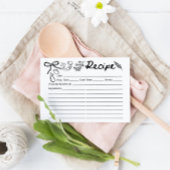 Hand Drawn Organic vegetables Recipe Card