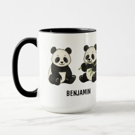 Hand Drawn Panda Bear Custom Cute Tasse