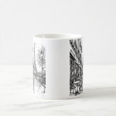 Hand Drawn Paris Szenen Kaffeetasse (Mittel)