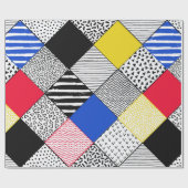 Hand Drawn Patchwork Background. Childish textured Geschenkpapier (Flach)