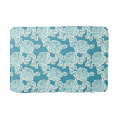 Hand Drawn Peony Floral Badematte (Vorderseite)