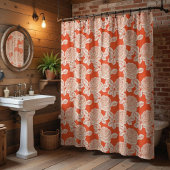 Hand Drawn Peony Floral  Duschvorhang