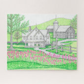 Hand Drawn Pine Hill Farm Jigsaw Puzzle (Horizontal)