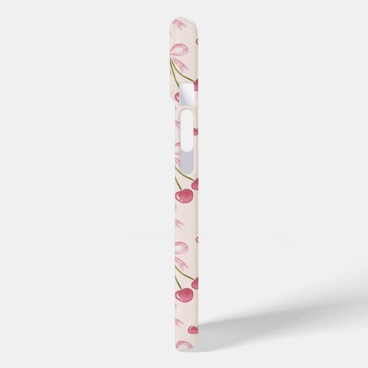Hand-drawn Pink Cherry Coquette Seamless Pattern Case-Mate iPhone Hülle (Rückseite / Links)