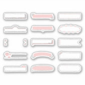 Hand Drawn Planner Frame Stickers Aufkleber (Vorderseite)