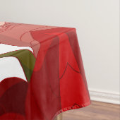 Hand Drawn Poinsettia Tischdecke (Beispiel)