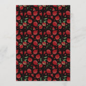 Hand-drawn Pomegranate Fruits Seamless Pattern Einladung (Vorderseite)