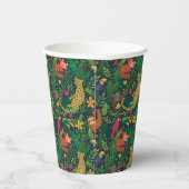 Hand Drawn Rainforest Animals Paper Cups Pappbecher (Rechts)