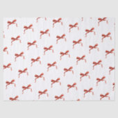 Hand Drawn Red Ribbon Bow Seidenpapier (Vorderseite)