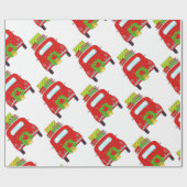 Hand drawn retro Christmas Geschenkpapier (Flach)