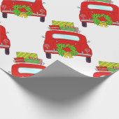 Hand drawn retro Christmas Geschenkpapier (Ecke)