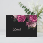 Hand Drawn Roses  Dark Moody Begleitkarte (Stehend Vorderseite)