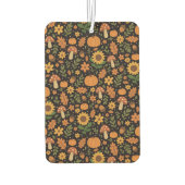 Hand Drawn Rustic Fall Pattern Air Freshener Autolufterfrischer (Rückseite)