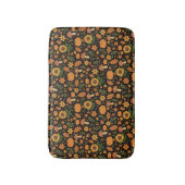 Hand Drawn Rustic Fall Pattern Bath Mat Badematte (Vorderseite Vertikal)