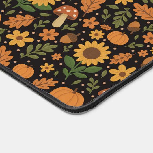 Hand Drawn Rustic Fall Pattern Desk Mat Schreibtischunterlage (Ecke)