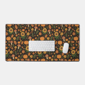 Hand Drawn Rustic Fall Pattern Desk Mat Schreibtischunterlage (Tastatur & Maus)