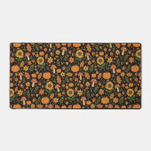 Hand Drawn Rustic Fall Pattern Desk Mat Schreibtischunterlage (Vorderseite)