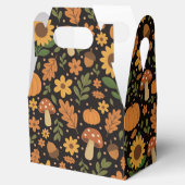 Hand Drawn Rustic Fall Pattern Favor Box Geschenkschachtel (Geöffnet)