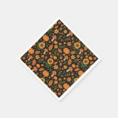 Hand Drawn Rustic Fall Pattern Napkins Serviette (Ecke)