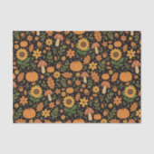 Hand Drawn Rustic Fall Pattern Tissue Paper Seidenpapier (Vorderseite)
