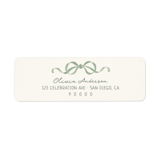 Hand Drawn Sage Green Bow (Vorne)