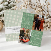 Hand Drawn Sage Green Frohe Weihnachten 2 Foto