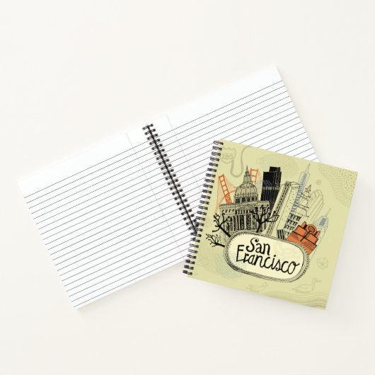 Hand Drawn San Francisco Notizblock (Innenseite)